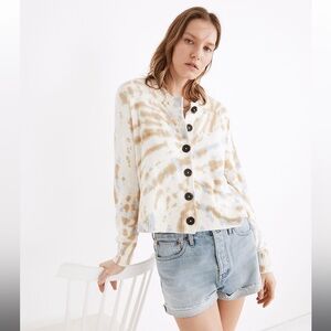 Madewell Tie-Dye‎ Broadway Cardigan Sweater Size XS